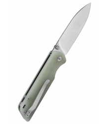 Parrot, satinierte Klinge, Jade G10 Griff