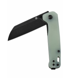 Penguin, D2 schwarze stonewashed Klinge, Jade G10 Griff