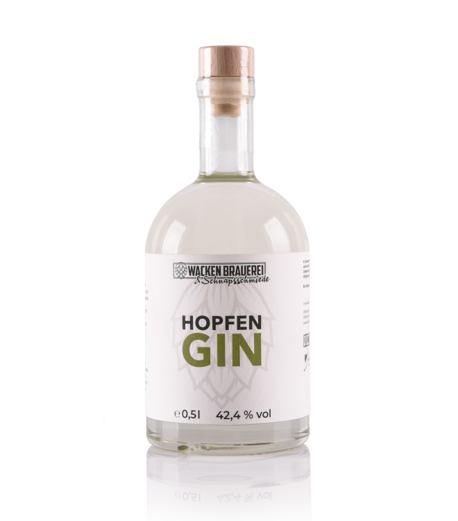 Hopfen Gin - 42,4% vol. Alk. 0,5l - Wacken Brauerei & Holsteiner Geister