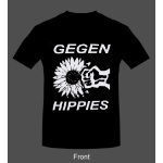 T-Shirt Gegen Hippies, Gr. XL