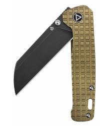 Penguin, schwarze stonewashed Klinge, bronze Titan-Griff