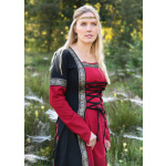 Mittelalterkleid Eleanor, rot/schwarz, Gr. XXL