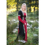 Mittelalterkleid Eleanor, rot/schwarz, Gr. XXL