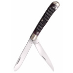 Taschenmesser Trapper, gezackter Knochen-Griff, Cold Steel