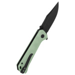 Taschenmesser QSP Grebe Button Lock G10 Griff, Jade