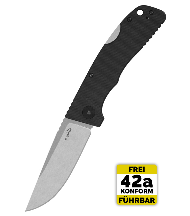 Schnitzel Kvar, 2-Hand Backlock, schwarz, stonewashed