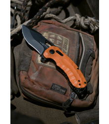 Taschenmesser Kiku XR LTE - Orangenes G10 + Karbon, SOG