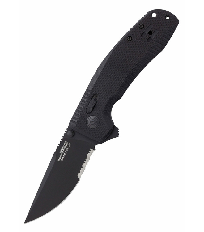 Taschenmesser SOG-TAC XR Blackout, Teil-Wellenschliff