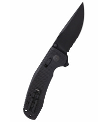 Taschenmesser SOG-TAC XR Blackout, Teil-Wellenschliff