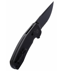 Taschenmesser SOG-TAC XR Blackout, Teil-Wellenschliff