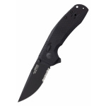 Taschenmesser SOG-TAC XR Blackout, Teil-Wellenschliff