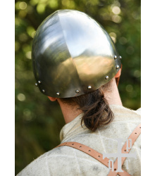 Mittelalterliche Hirnhaube, Schaukampfhelm, 2 mm Stahl