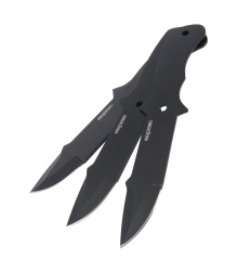 Cold Steel Wurfmesser mit Drop Point-Klinge und Nylon Scheide, 3er Pack