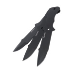 Cold Steel Wurfmesser mit Drop Point-Klinge und Nylon Scheide, 3er Pack