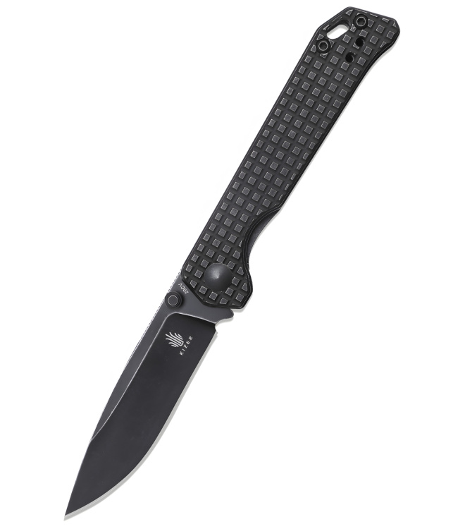 Kizer Knives Taschenmesser Begleiter Mini, Titan, schwarze Klinge