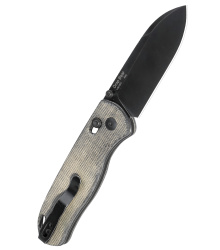 Kizer Knives Taschenmesser Drop Bear, Micarta, schwarze Klinge