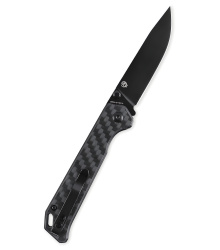 Kizer Knives Taschenmesser Begleiter 2, Carbon, schwarze Klinge