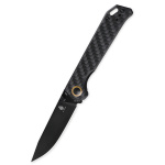 Kizer Knives Taschenmesser Begleiter 2, Carbon, schwarze Klinge