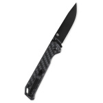 Kizer Knives Taschenmesser Begleiter 2, Carbon, schwarze Klinge