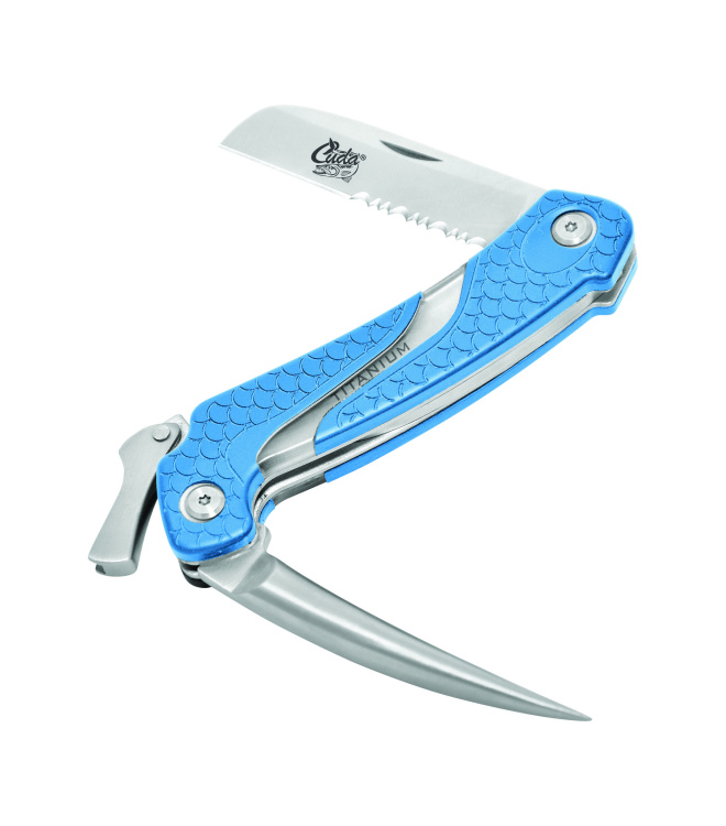 Cuda Titanium Bonded Marlin Spike Folding Knife