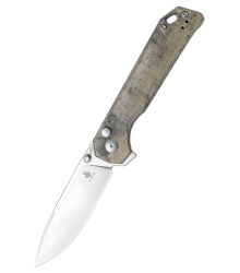 Kizer Knives Taschenmesser Begleiter XL, Micarta, stonewashed