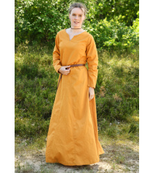 Leichtes Mittelalterkleid Milla, Wikingerkleid, senfgelb