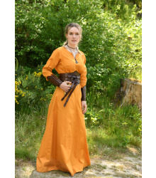 Leichtes Mittelalterkleid Milla, Wikingerkleid, senfgelb