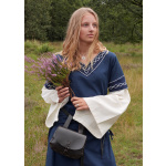 Mittelalterkleid Alvina, blau/natur