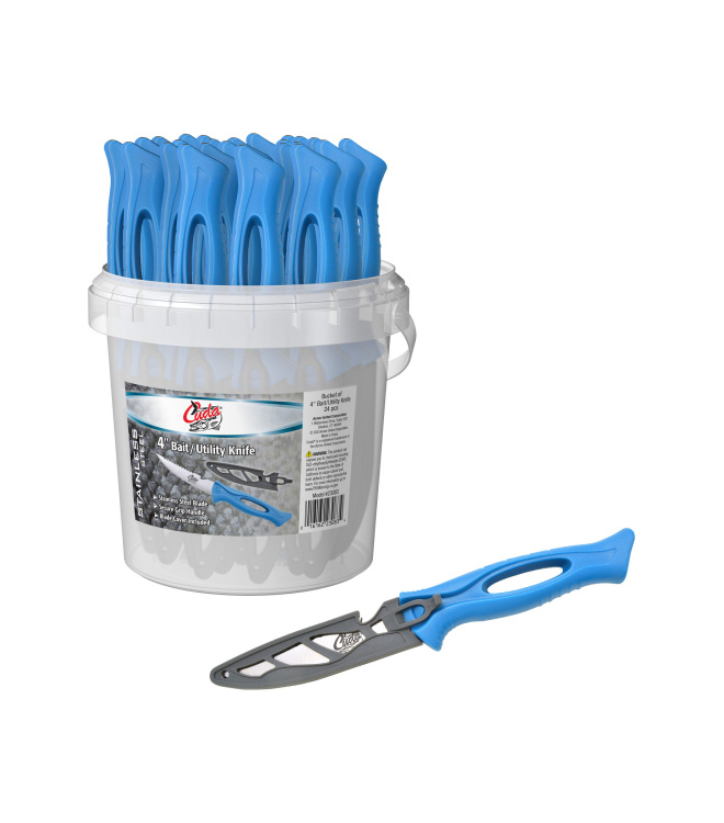 POP Buckets, 24-pcs, 4” BAIT/UTILITY KNIVES