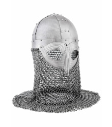 Vendelhelm mit Kettenbrünne, 1,2 mm Stahl