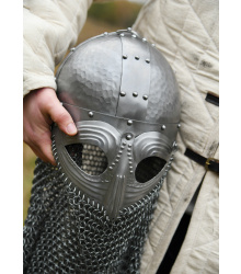 Vendelhelm mit Kettenbrünne, 1,2 mm Stahl