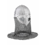 Vendelhelm mit Kettenbrünne, 1,2 mm Stahl