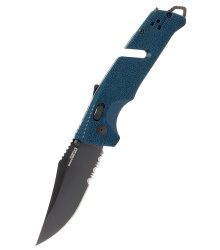 SOG TRIDENT AT - UNIFORM BLUE - Teilwellenschliff, Taschenmesser