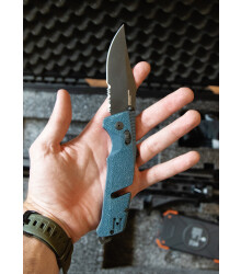 SOG TRIDENT AT - UNIFORM BLUE - Teilwellenschliff, Taschenmesser