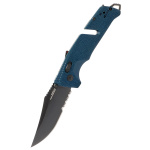 SOG TRIDENT AT - UNIFORM BLUE - Teilwellenschliff, Taschenmesser