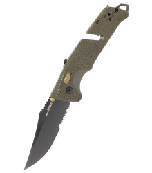 SOG TRIDENT AT - OLIVE DRAB Teilwellenschliff, Taschenmesser