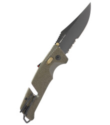 SOG TRIDENT AT - OLIVE DRAB Teilwellenschliff, Taschenmesser