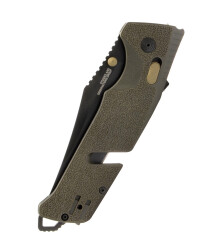 SOG TRIDENT AT - OLIVE DRAB Teilwellenschliff, Taschenmesser