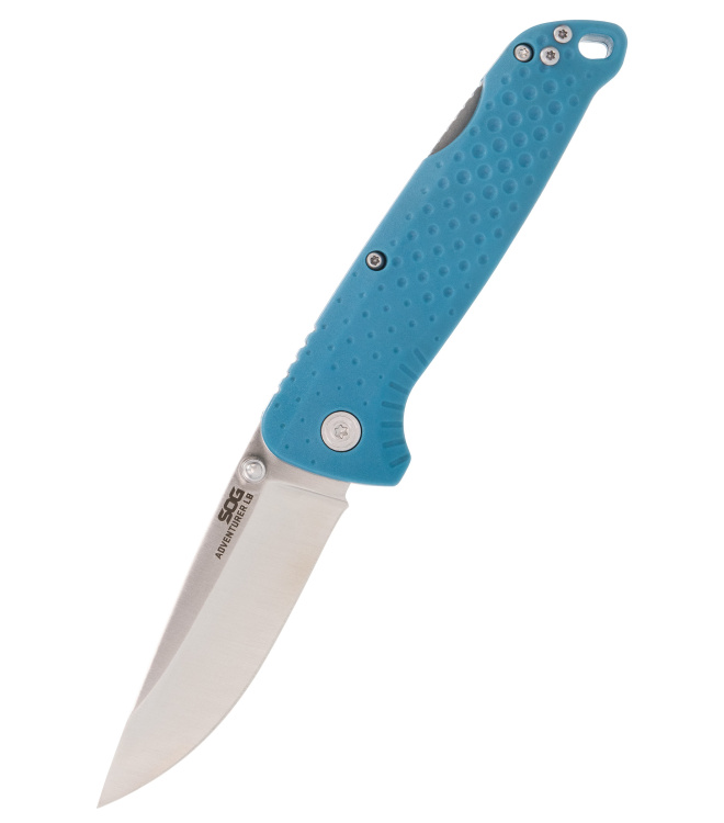 SOG ADVENTURER LB NORDIC BLUE, SATIN, Taschenmesser