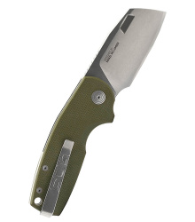 SOG STOUT SJ CLEAVER, OD GREEN + STONEWASH, Taschenmesser