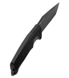 SOG TRIDENT FX, BLACKOUT, PARTIALLY SERRATED, Feststehendes Messer