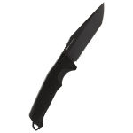 SOG TRIDENT FX, BLACKOUT, PARTIALLY SERRATED, Feststehendes Messer