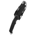 SOG TRIDENT FX, BLACKOUT, PARTIALLY SERRATED, Feststehendes Messer