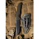 SOG TRIDENT FX, OD GREEN, STRAIGHT EDGE, Feststehendes Messer