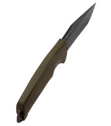 SOG TRIDENT FX, OD GREEN, PARTIALLY SERRATED, Feststehendes Messer