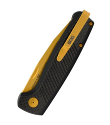 SOG TERMINUS SJ LTE, CARBON + GOLD, Taschenmesser