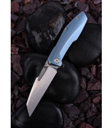 Null Knives  RAIKOU, BLAU - SATINIERT, Taschenmesser