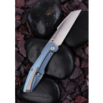 Null Knives  RAIKOU, BLAU - SATINIERT, Taschenmesser