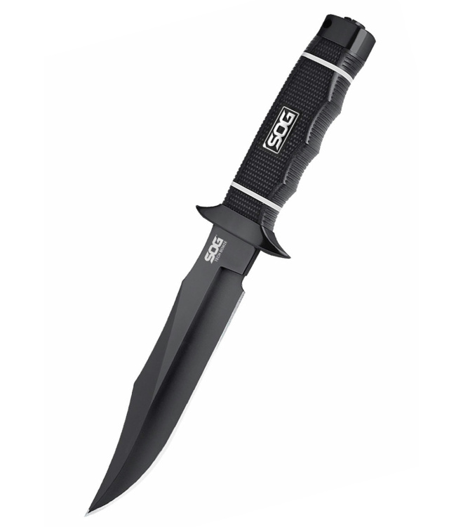 SOG TECH BOWIE, BLACK TINI, Feststehendes Messer