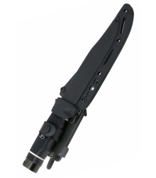 SOG TECH BOWIE, BLACK TINI, Feststehendes Messer